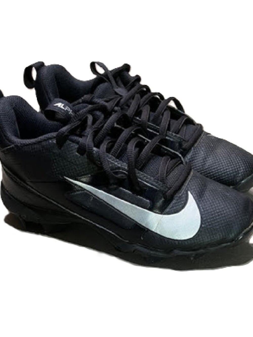 Nike Alpha Menace 4 Shark Football Cleats Big Kids -4Y Black